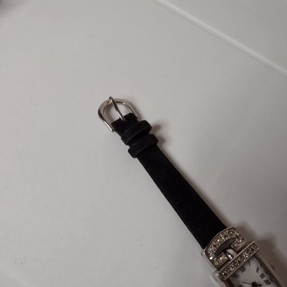 Black And Silver Tone Analog Roman Numeral Watch - Picture 6 of 14